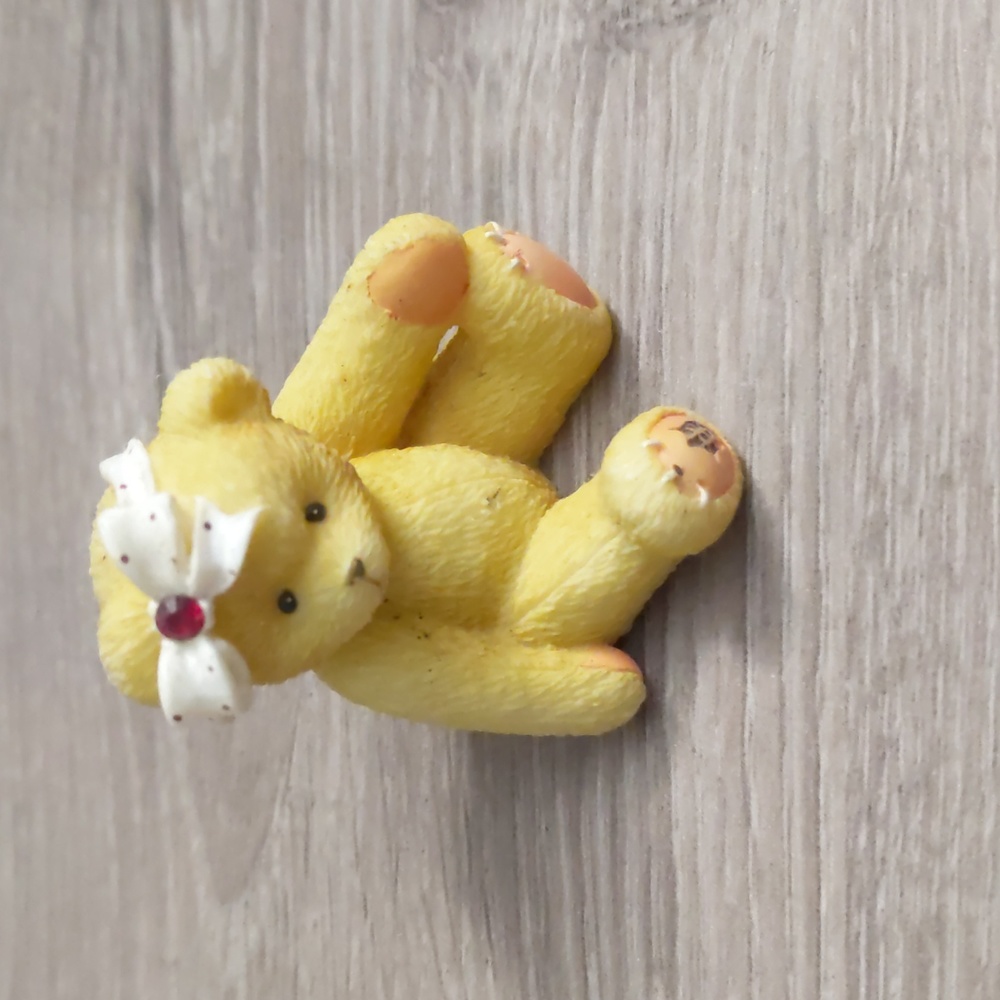 Vintage Avon July Birthstone Bear Figurine